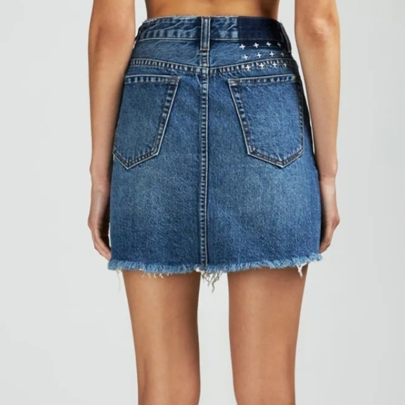 Ksubi Hi Line Mini Denim Skirt in Elixir Blue Size 30 - Picture 3 of 11